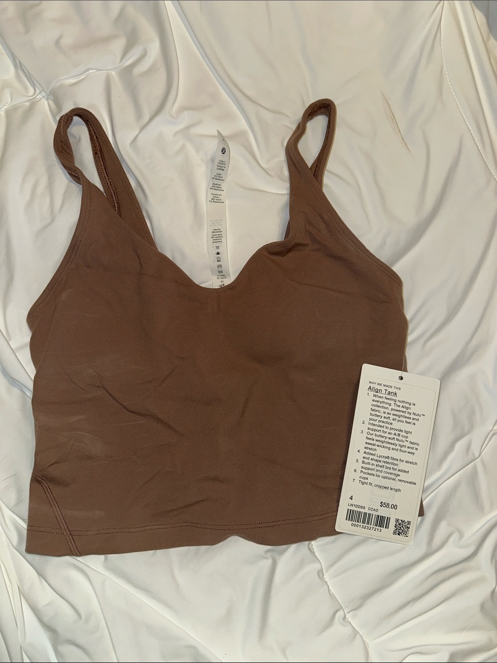 lululemon athletica Chocolate Brown Cropped Tank